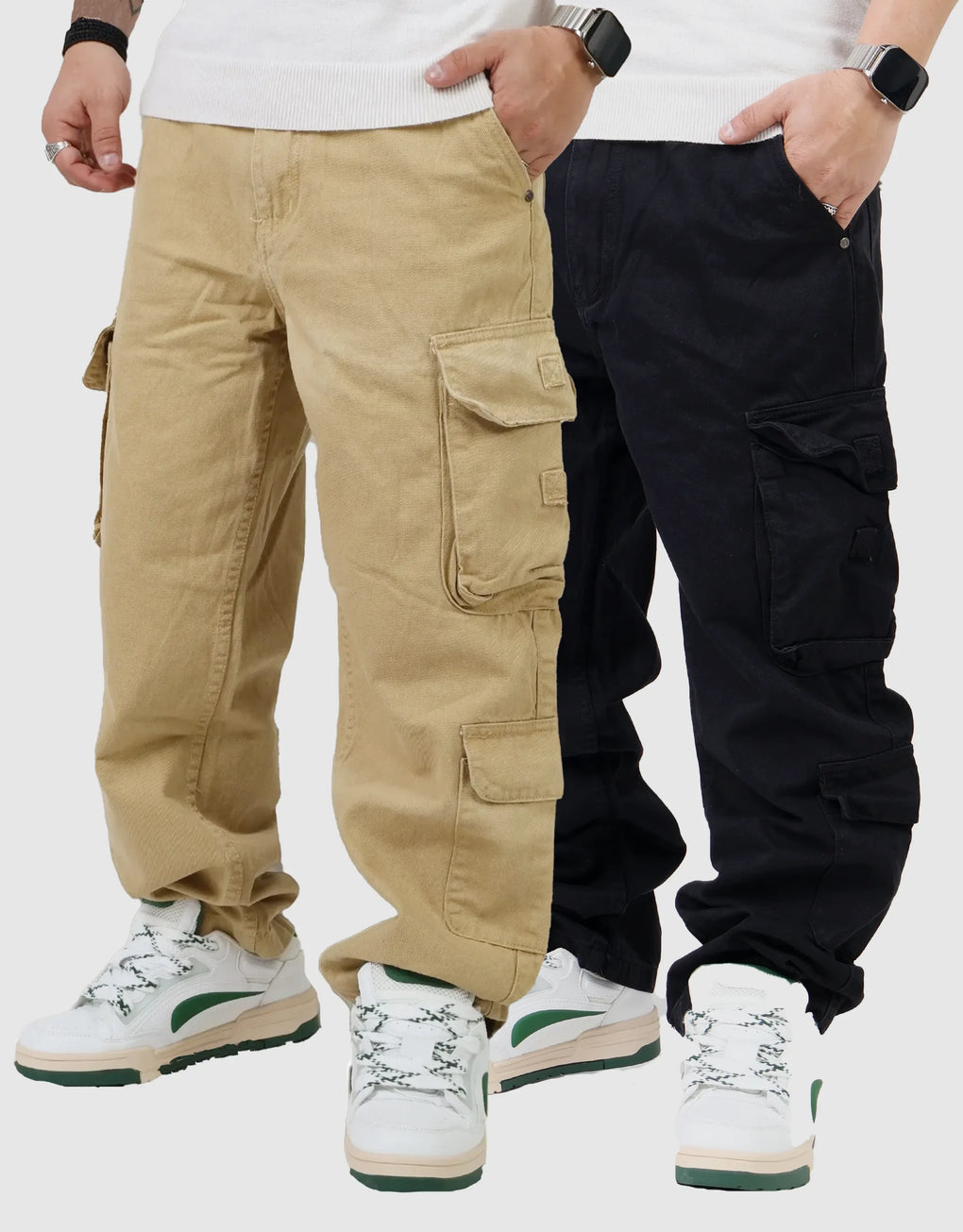 2PACK Cargo Baggy Pants