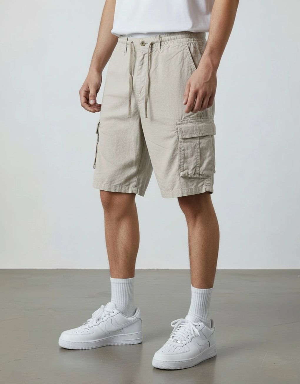 Linen Cargo Short - MEGASTORES