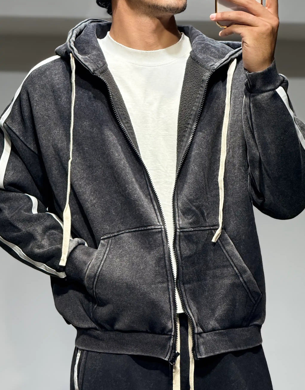 Zip Hoodie Washed