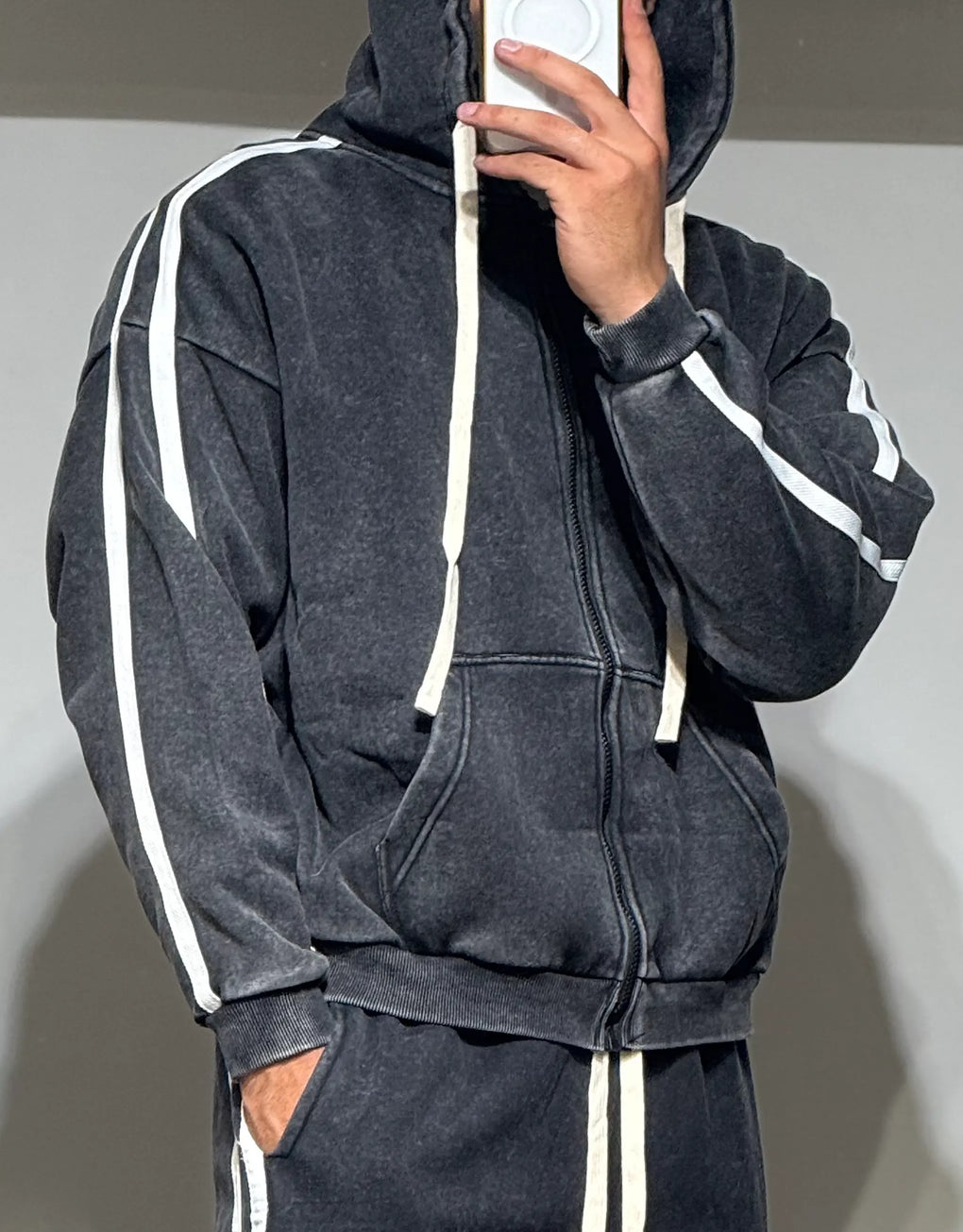 Zip Hoodie Washed