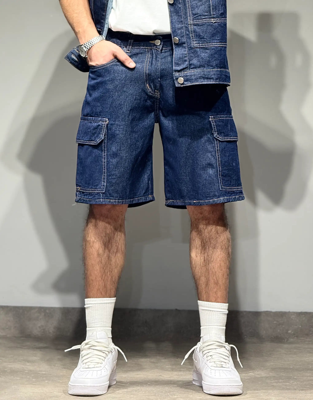 Denim Cargo Short