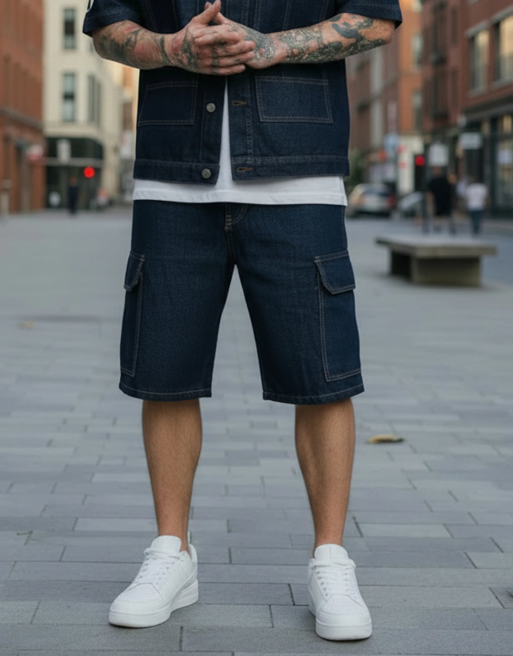 Denim Cargo Short - MEGASTORES