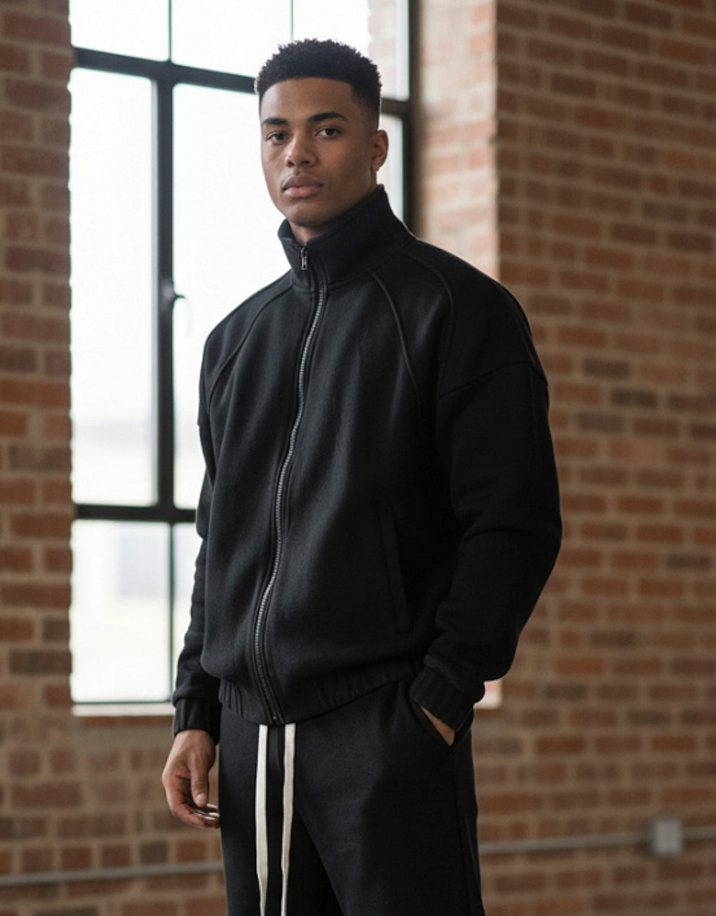 Zip Up Sweatshirt Washed