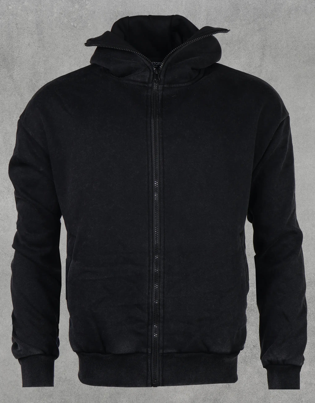Boxy Fit Full Face Zip Hoodie