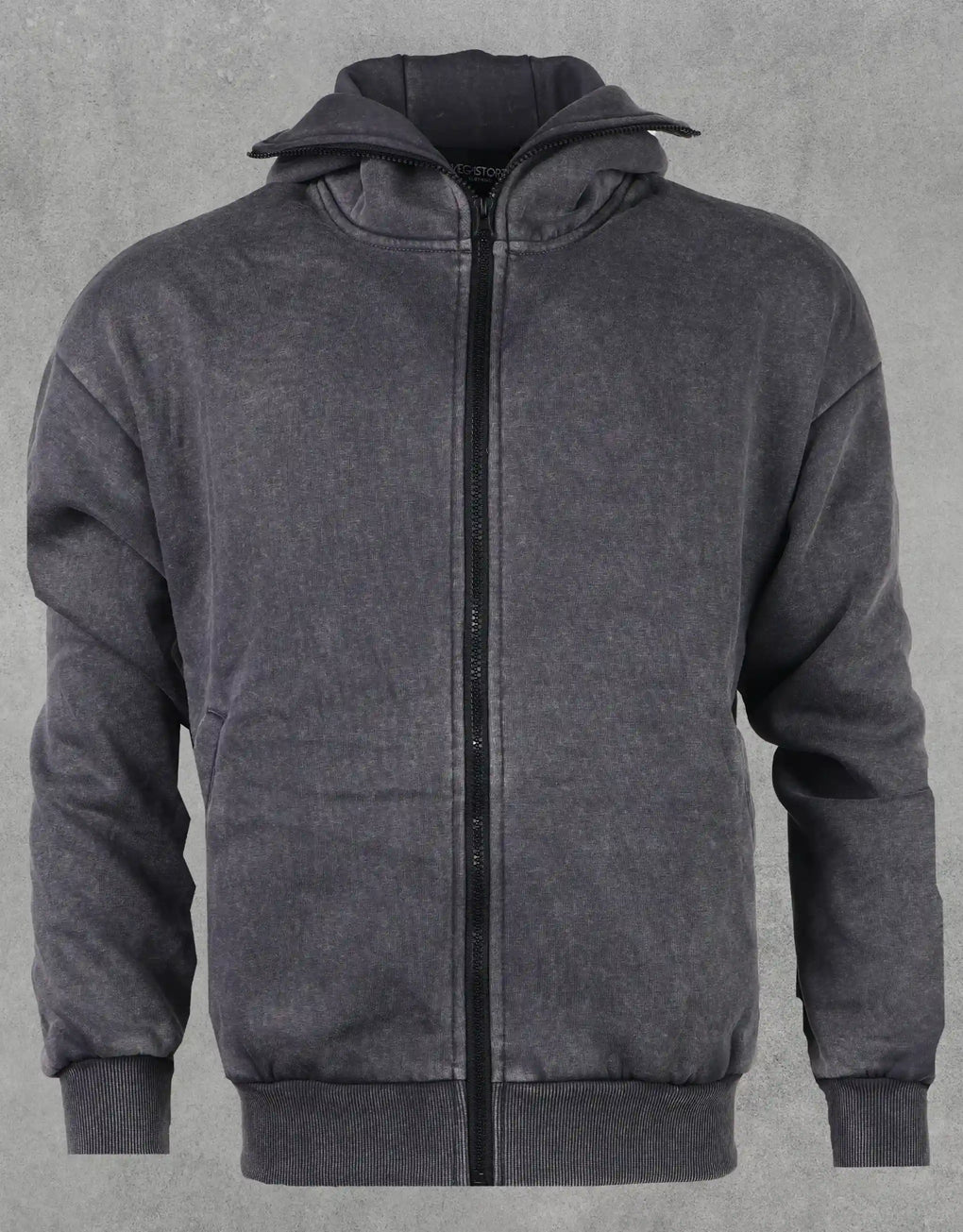 Boxy Fit Full Face Zip Hoodie
