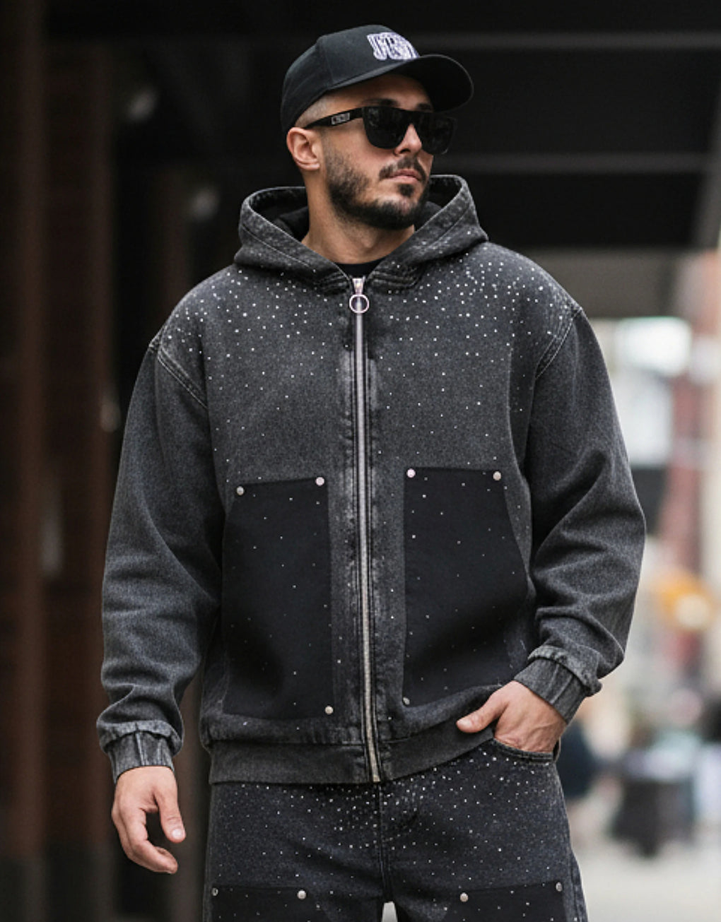 Oversized Rhinestone Jacket