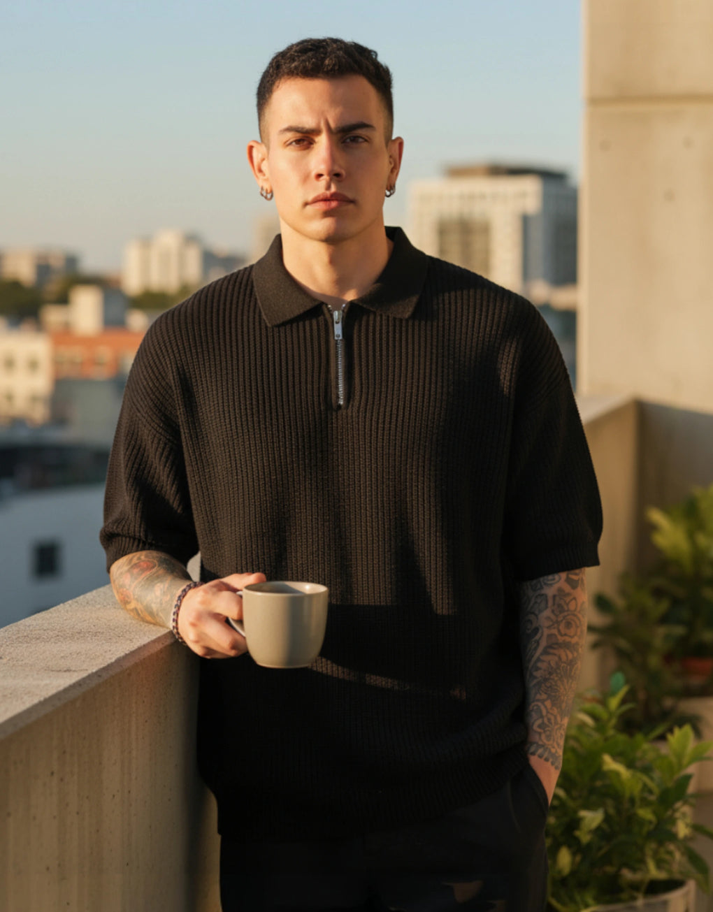 Oversized Knitted Tee