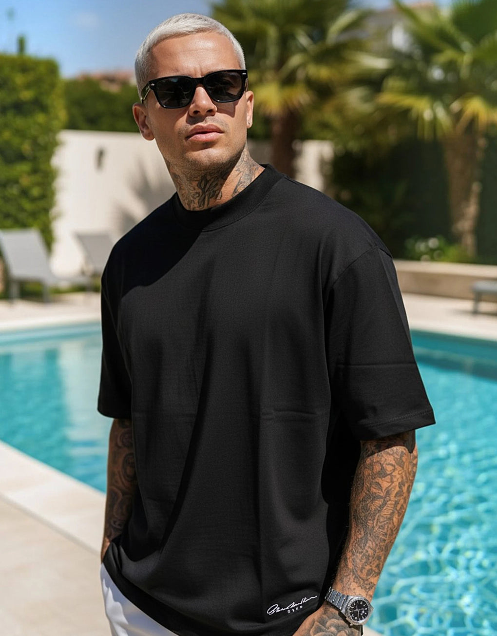High Neck Oversized Tee