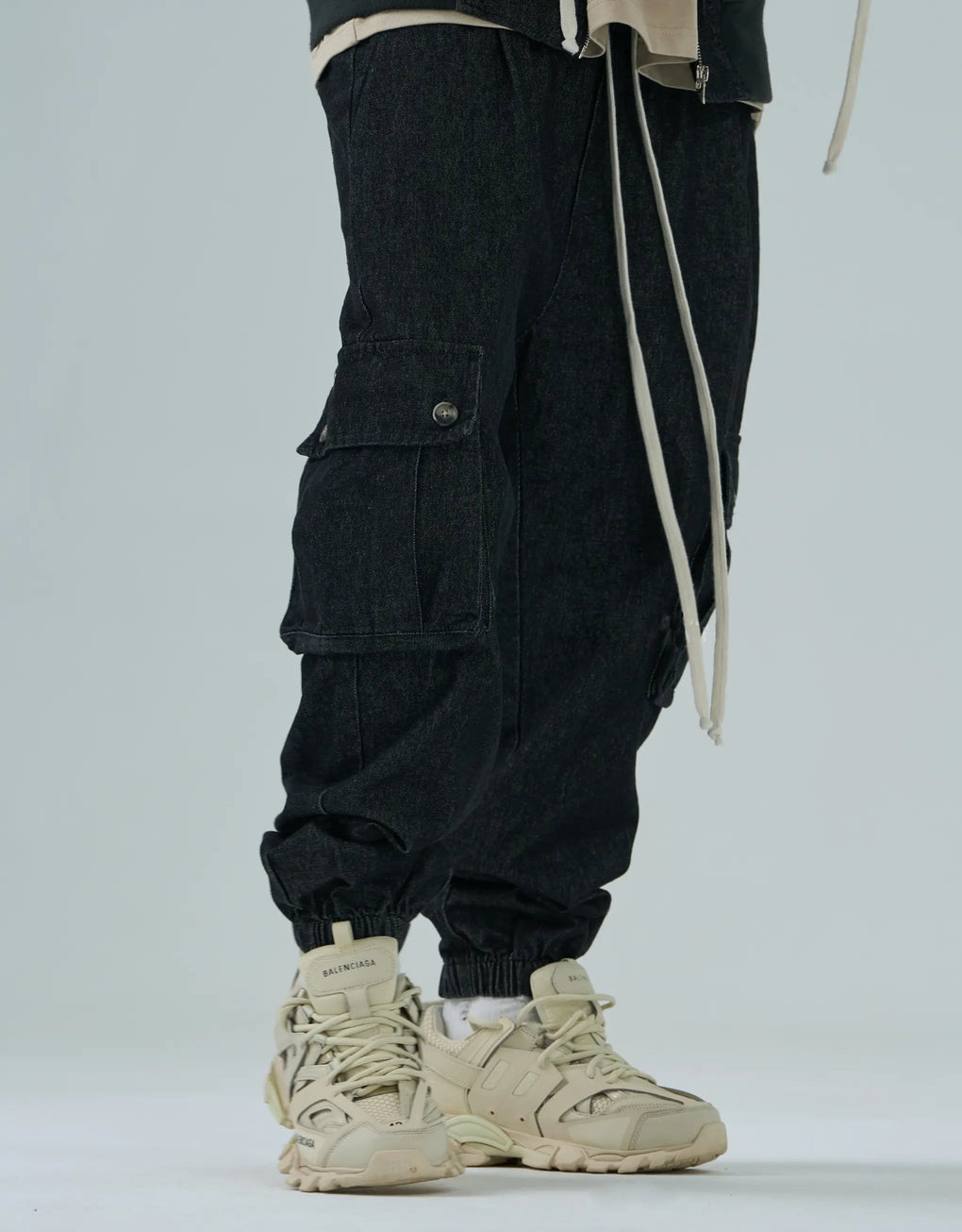 Denim Cargo Jogger