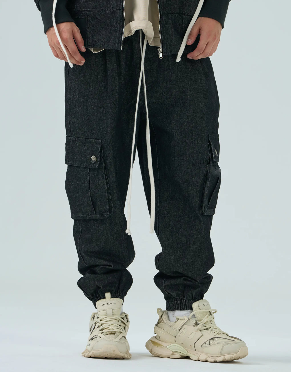 Denim Cargo Jogger