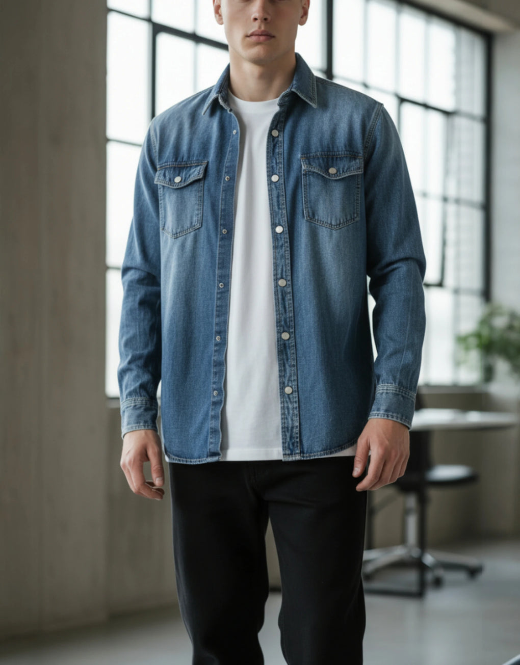Denim Shirt - MEGASTORES
