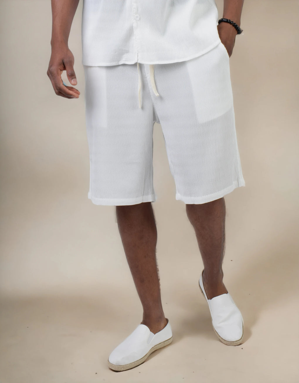 Texture Short Pants - MEGASTORES