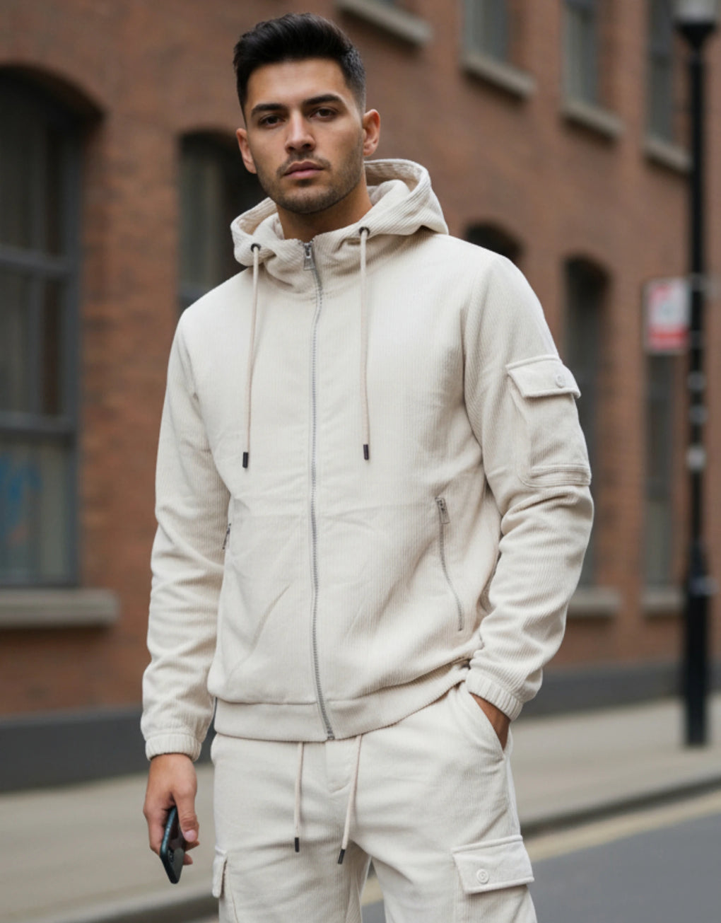Zip Hoodie Corduroy