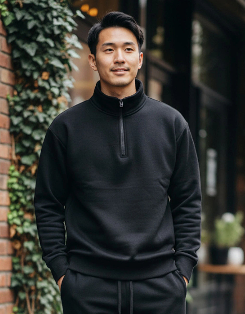 Zip Neck Hoodie