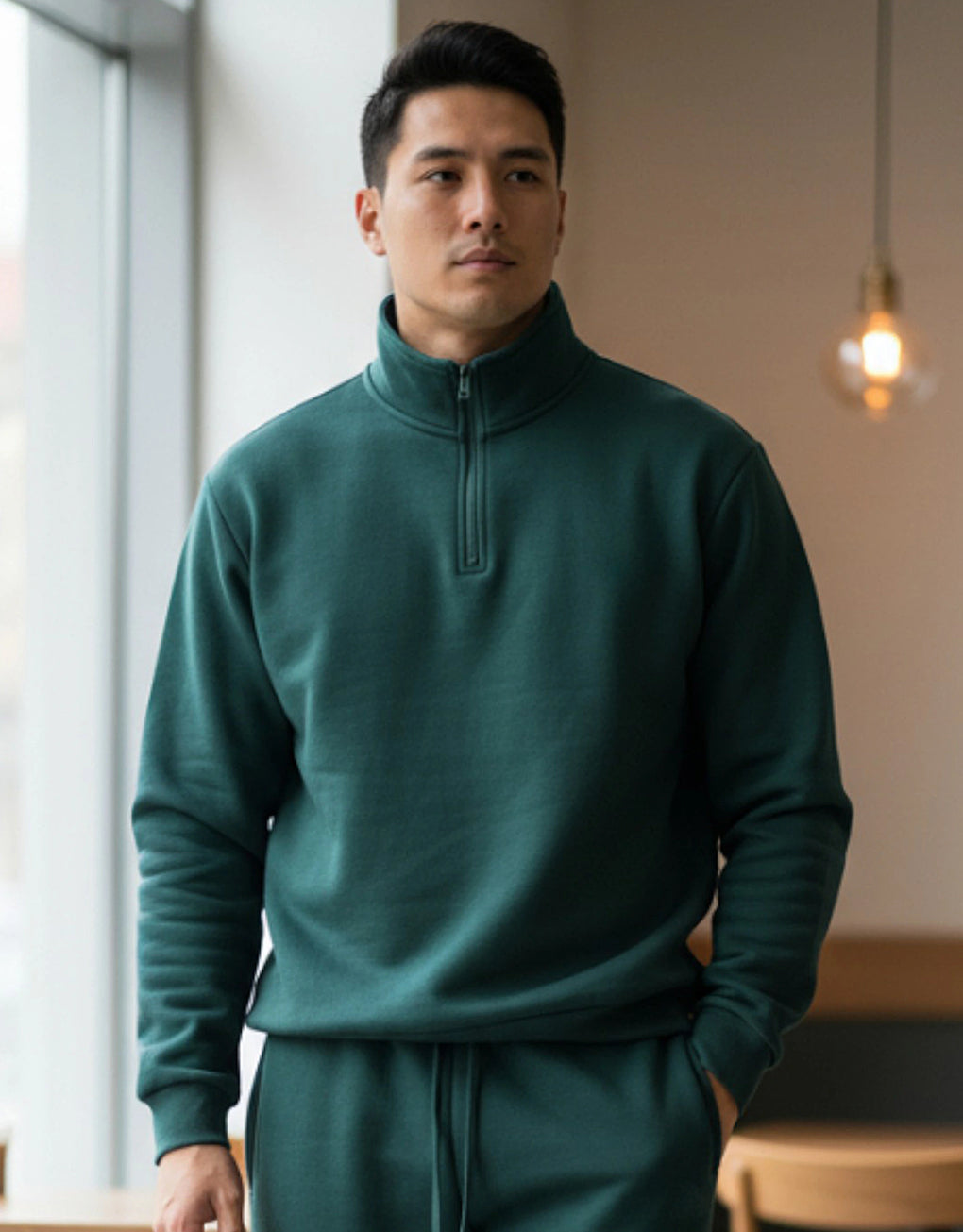Zip Neck Hoodie