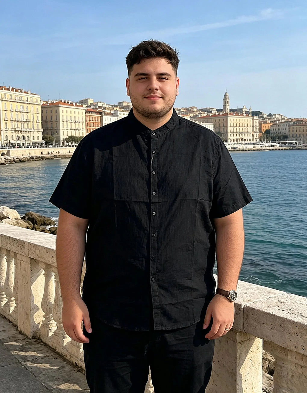 Plus Size Linen Shirt - MEGASTORES