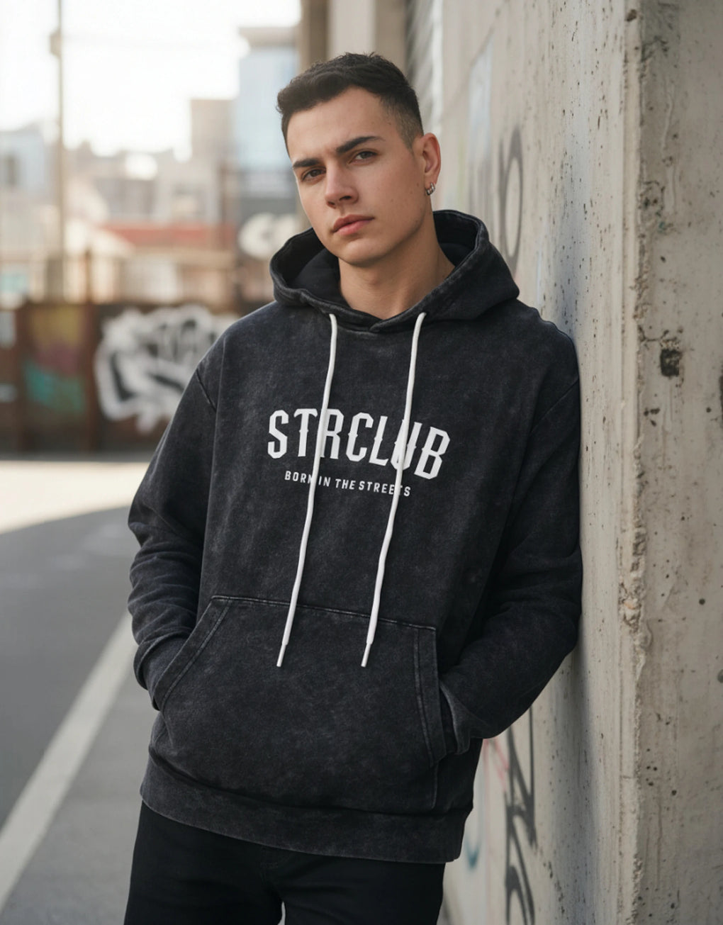 Hoodie Washed - MEGASTORES