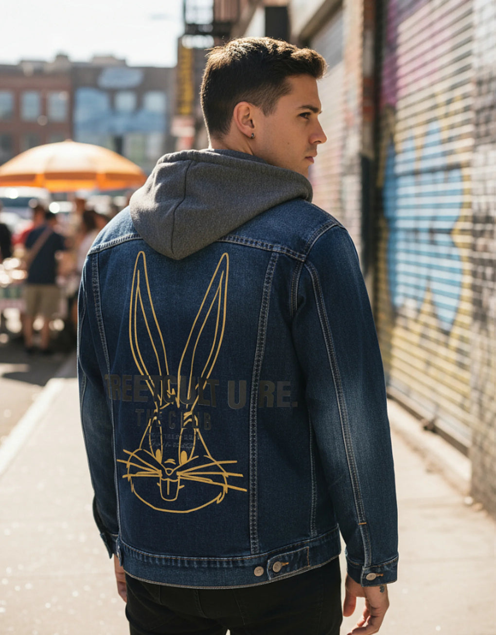 Graphic Denim Jacket