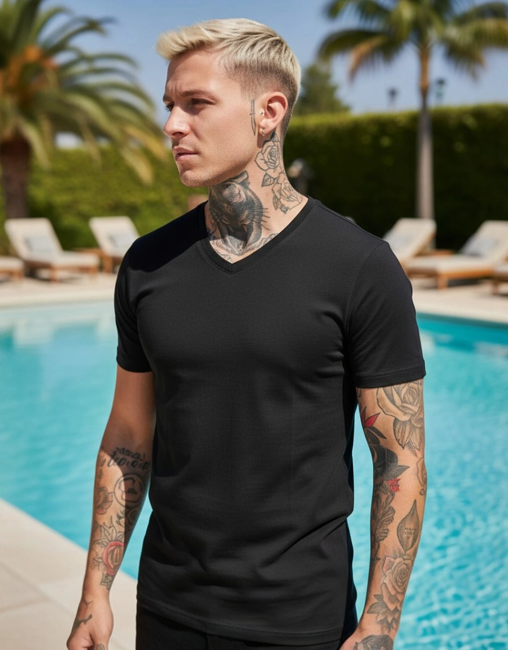 Tshirt Vneck - MEGASTORES