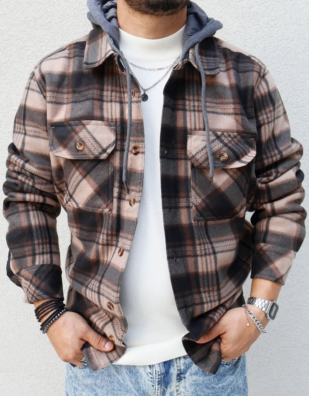 Checked Overshirt