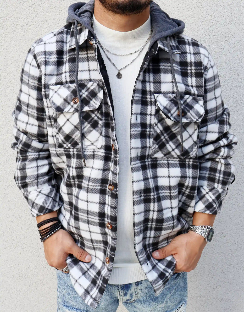 Checked Overshirt