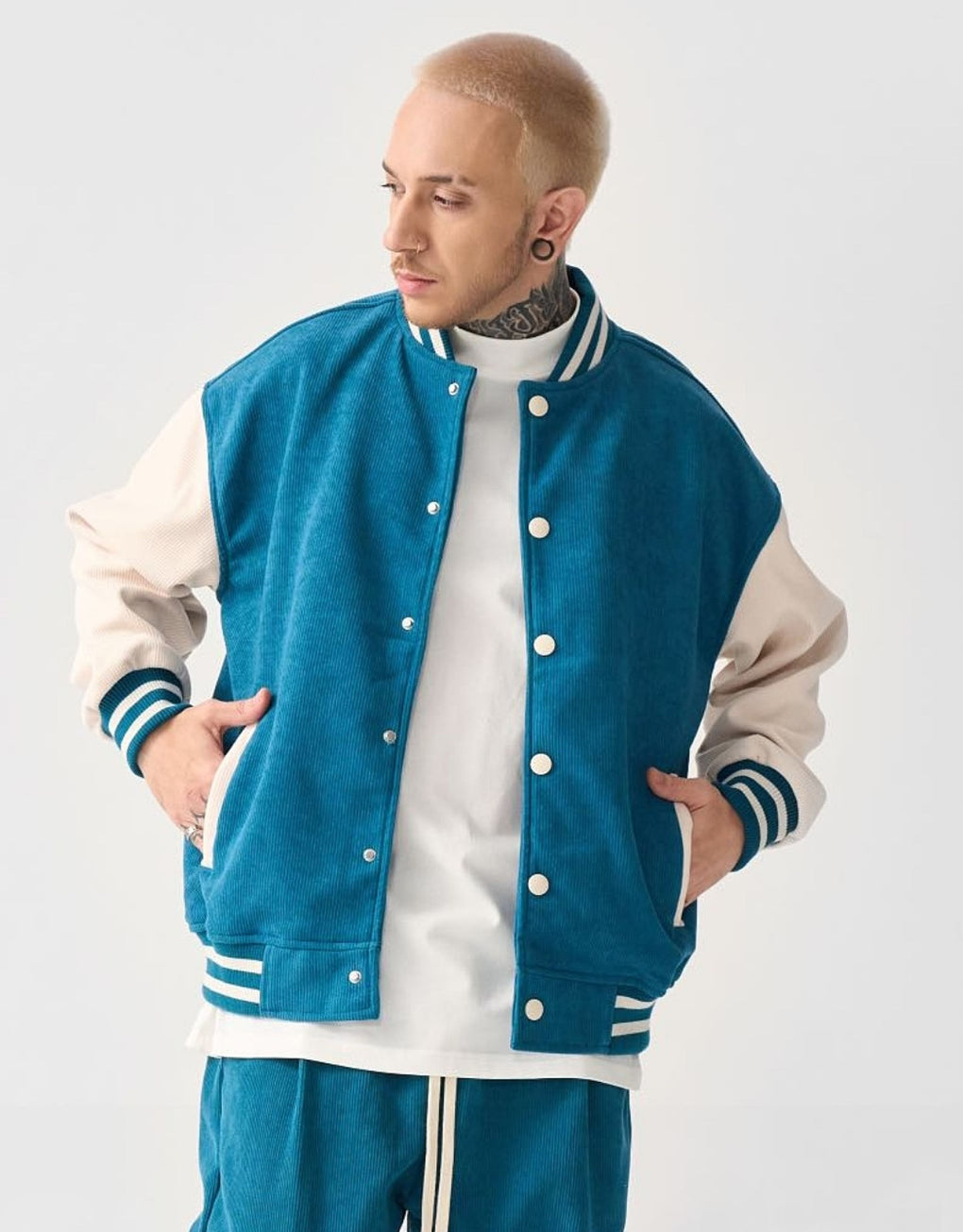 Corduroy deals letterman jacket