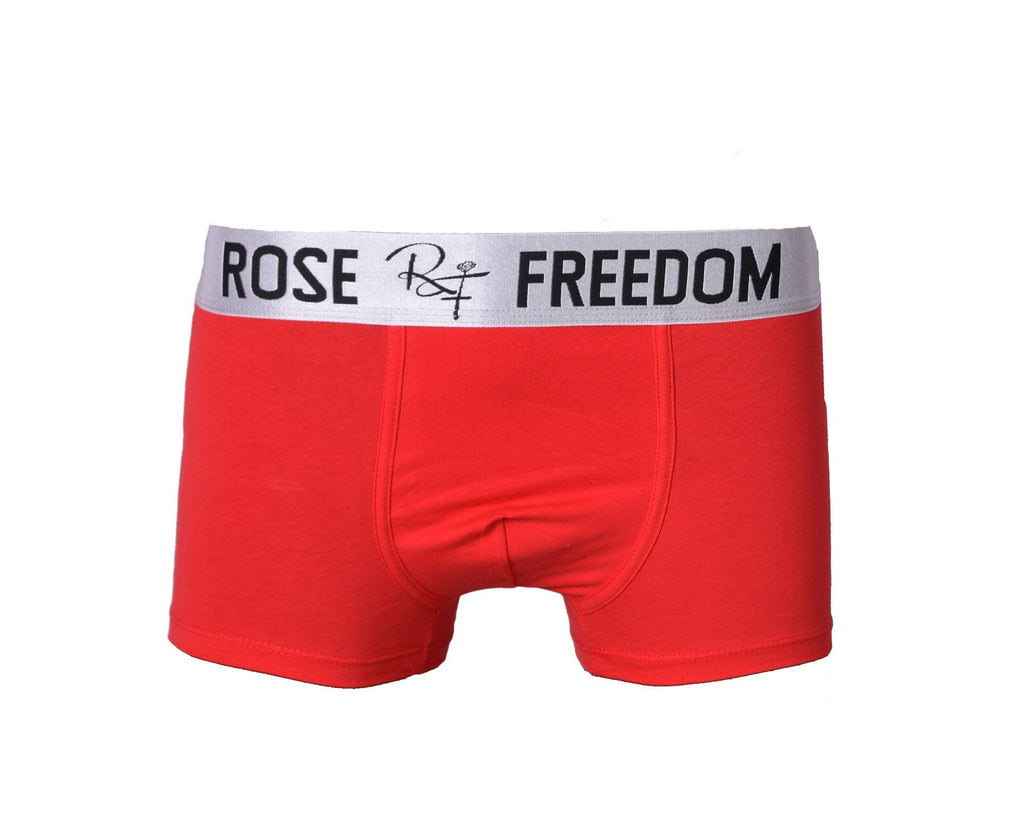 Men's Boxer Trunk - Red-ROSE OF FREEDOM-MEGASTORES