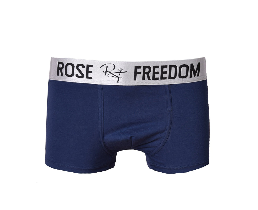 Men's Boxer Trunk - Navy Blue-ROSE OF FREEDOM-MEGASTORES