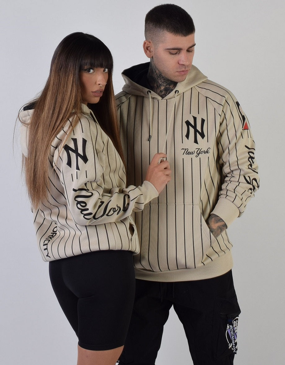 Ριγέ Hoodie NY