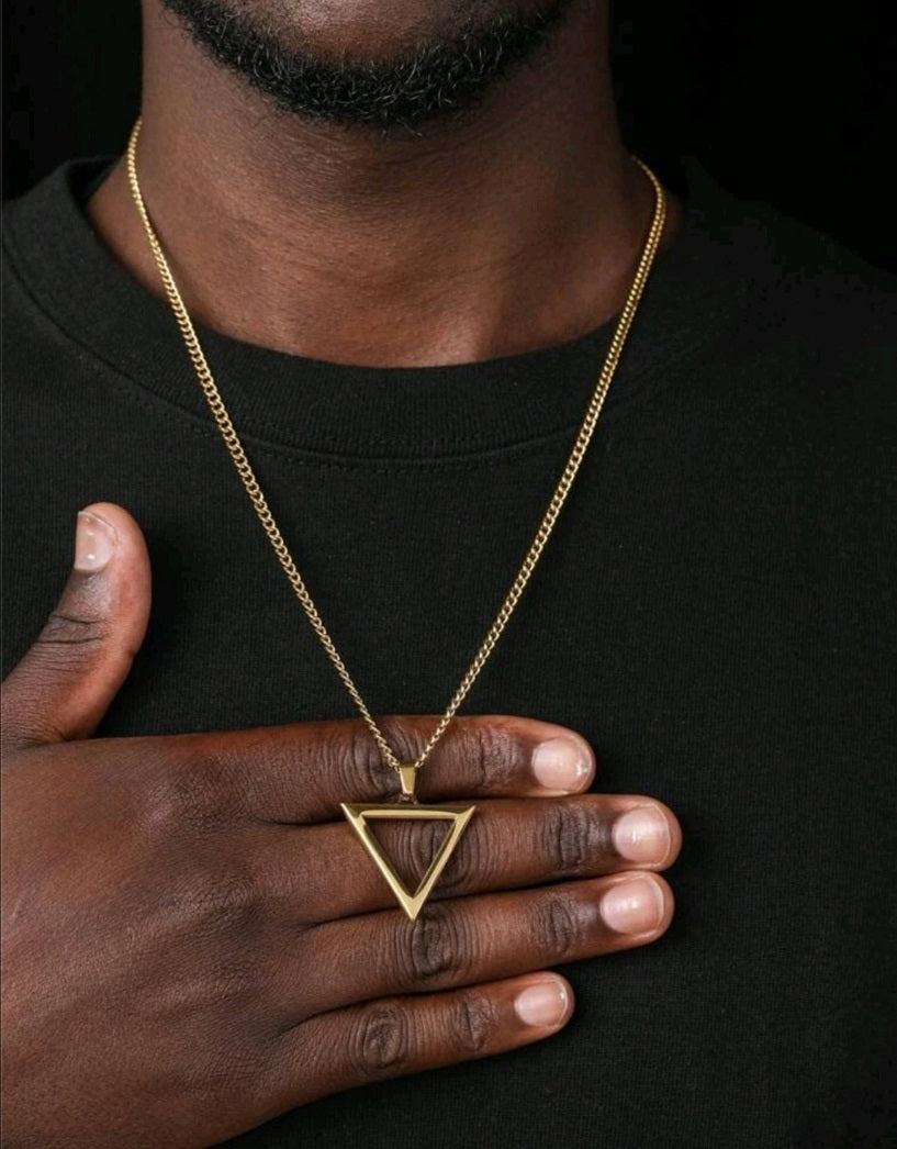 Triangle Necklace Gold